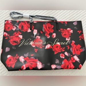 NWT Victoria’s Secret Tote Bag. Never used with tags. Heavy duty vinyl tote.